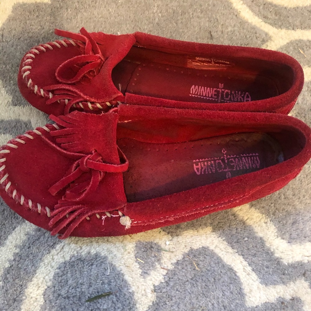 ❤️Suede Minnetonka Moccasins❤️ - Picture 2 of 4